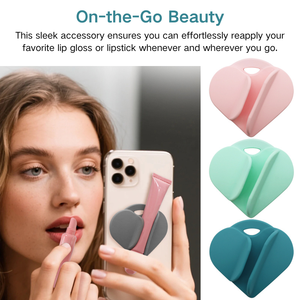 Từ trái tim Lip Gloss chủ An toàn Silicone Ống xách tay Lip Balm trường hợp <span class=keywords><strong>iPhone</strong></span> & Android tương thích (Lipgloss không bao gồm) - Product Image 2