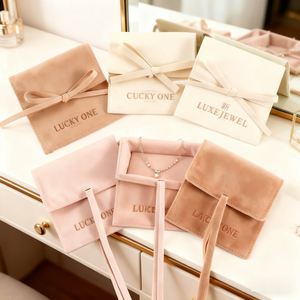 Sac de rangement de bijoux de luxe de personnalisation directe d'usine pochettes de bijoux en daim personnalisables avec certifications - Product Image 2