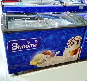 Siêu thị thương mại hoặc cửa hàng tiện lợi Ice Cream trượt cửa kính Top tủ đông - Product Image 3
