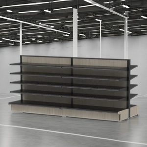 Estantes de góndola usados rotativos/fijos de doble cara/de metal de alta calidad, estante de supermercado de acero de múltiples capas a precio de fábrica - Product Image 1