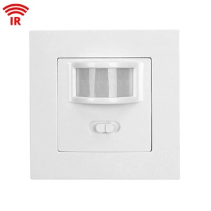 SLS Smart Single Pole PIR Motion <strong>Sensor</strong> <strong>Light</strong> <strong>Switch</strong> 80*80mm Durable ABS+PC 10m Detection 5-7min Delay IP21 Energy Saving - Product Image 1