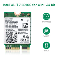 Carte Réseau Serveur Intel Wifi 7 BE200 EDUP 8774 Mbps 802.11be PCIe Wifi Key Riser Adaptateur Ethernet Wifi PCIe