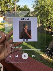 MY INS personalizado acrílico transparente música álbum signo caliente aniversario regalos hacer a pedido boda soporte de exhibición 3mm dulce música - Product Image 5