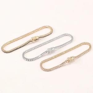 14K Yellow Gold Round Cut Tennis <b>Bracelet</b> Elegant Jewelry for Special Occasions Moissanite <b>Bracelets</b> - Product Image 3