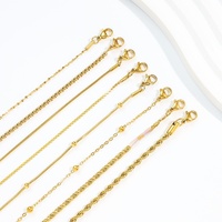Bracelet chaîne et maillons en acier inoxydable pour femme, plaqué or 18 carats, polyvalent, simple, pour tous les jours, bijou basique inaltérable, cadeau