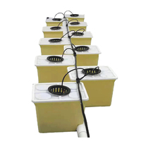 Système de kit de culture de seau à barboteur d'équipement hydroponique d'irrigation 11L avec réservoir connecté Système de 10 seaux avec pompe