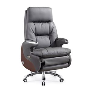 Wholesale Genuine Leather Chair Electric Big Size Electric Massage Office Chair Custom Reclining Office Chair with <b>Footrest</b> - Product Image 2