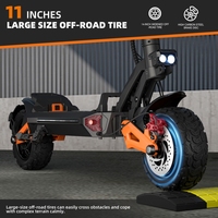 Stock USA et UE, trottinette électrique H9 pliable de 11 pouces, 6000W, double moteur, tout-terrain, 90 km d'autonomie, trottinette électrique tout-terrain pour adultes