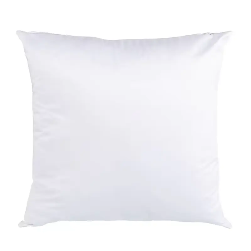 Sublimación en blanco DIY funda de almohada blanca poliéster ultra suave personalizado logotipo impreso 40*40cm funda de almohada cojines de asiento y funda de almohada