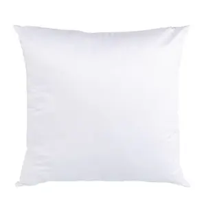 Süblimasyon boş DIY beyaz yastık kılıfı özel ultra yumuşak polyester baskılı logo 40*40cm yastık koltuk minderleri ve yastık kılıfı