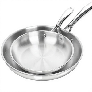 Casserole classique en acier inoxydable 3 plis de 18-32 cm, écologique, ultra-durable, résistante au four et au lave-vaisselle, idéale pour la cuisson au rôtissage et non toxique - Product Image 3