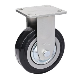 Chinesischer Hersteller Hochwertige Schwerlast <span class=keywords><strong>4</strong></span> 5 6 8 Zoll Gummi-Lenkrollen mit Aluminium für Industriewagen und -geräte - Product Image 6