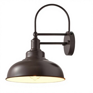 Allred Dusk Dawn Sensor Gooseneck E26 Barn Lamp 2 Packs Garden Outdoor <b>Sconce</b> Farmhouse <b>Wall</b> Light with 2-Year Warranty - Product Image 2