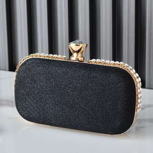 Ensemble de sacs de soirée à la mode pour femmes, pochette de soirée à paillettes de couleur Pure - Product Image 5