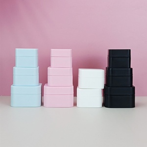 Pot en plastique PP carré noir mat rose vide de 5g, 10g, 20g, 30g, 50g en gros pour vernis à ongles en gel et cosmétiques - Product Image 6