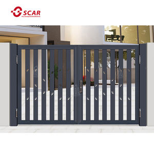 Puerta <span class=keywords><strong>de</strong></span> Arte <span class=keywords><strong>de</strong></span> aluminio personalizada por el fabricante con puerta <span class=keywords><strong>de</strong></span> patio opuesta, puerta <span class=keywords><strong>de</strong></span> villa <span class=keywords><strong>de</strong></span> lujo, puerta <span class=keywords><strong>de</strong></span> Arte <span class=keywords><strong>de</strong></span> aluminio en área residencial - Product Image 1