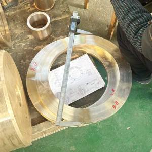 Vente en gros concasseur à percussion à arbre vertical ZCuPb15Sn8 douille en bronze à bride usinage CNC cuivre pour minerai matériel en acier d'extraction - Product Image 5