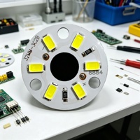 Lámpara de Escritorio LED de 5V 5W con Luz Blanca Cálida, Doble Color, PCB con Cambio de Siete Colores en Degradado, Control por Voz, Regulable, IP65, Ra80