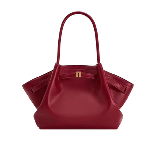 Dames Hana grote capaciteit vintage casual leren schoudertas met modieuze gespsluiting tote <span class=keywords><strong>bag</strong></span> - Product Image 1