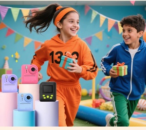 كاميرا P89 للأطفال مطبوعة فورية مع شاشة IPS بوصة ، فيديو عالي الدقة ، طباعة حرارية ، بطاقة 32 جيجابايت TF ، بطارية - Product Image 3