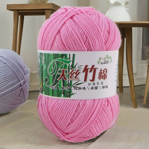 Hilo de Algodón Suave Peinado Más Vendido, 4 y 5 Cabos, 50g 100g, Teñido, Tipo Leche, para Tejido a Mano y Bordado, Ecológico, Antibacteriano - Product Image 2