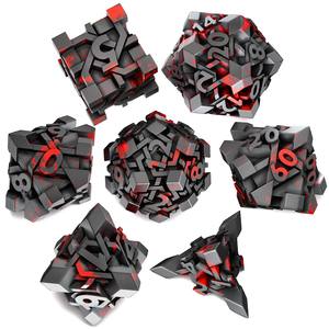 Ayoyoe, nuevo cubo de Rubik, dados de Metal, juego de 7 piezas, dragón y juego de mesa subterráneo, personalización de dados de Metal - Product Image 2