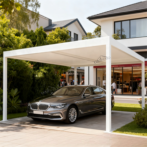 Cochera Moderna de Aluminio para un Solo Automóvil, Impermeable, Duradera, Fácil de Ensamblar, con Acabado con Recubrimiento en Polvo, Refugio para Automóviles al Aire Libre, 10 Años de Garantía - Product Image 4