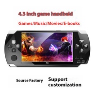 Console de Jeu Portable X6 Transfrontalière avec Écran Couleur 4,3 pouces, 64 Go, Wi-Fi, PSP, Arcade 64 bits, NES pour Jouer