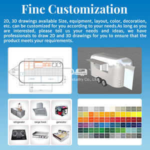 Remolque UrDream para Camiones <span class=keywords><strong>de</strong></span> Comida, Estilo Europeo, Australiano y Neozelandés, para Exteriores, <span class=keywords><strong>con</strong></span> <span class=keywords><strong>Cocina</strong></span>, Barra Móvil, Carritos <span class=keywords><strong>de</strong></span> Comida - Product Image 3