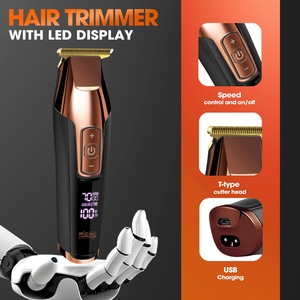 Hair Trimmer With <b>Led</b> Display T Type Cutter Head Usb Charging - Product Image 1