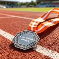 Offre Spéciale : Médaille Sportive Personnalisée en Alliage de Zinc Gravée au Laser, Plaqué 3D, avec Boîte Cadeau Souvenir – Fournisseur Direct Usine