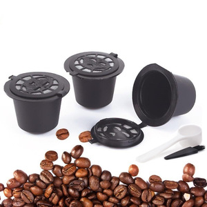 Lot <span class=keywords><strong>de</strong></span> 3 tasses réutilisables avec filtre, capsule <span class=keywords><strong>de</strong></span> <span class=keywords><strong>café</strong></span> en plastique avec une cuillère et une brosse, dosettes <span class=keywords><strong>de</strong></span> <span class=keywords><strong>café</strong></span> rechargeables pour machines Nespresso - Product Image 6