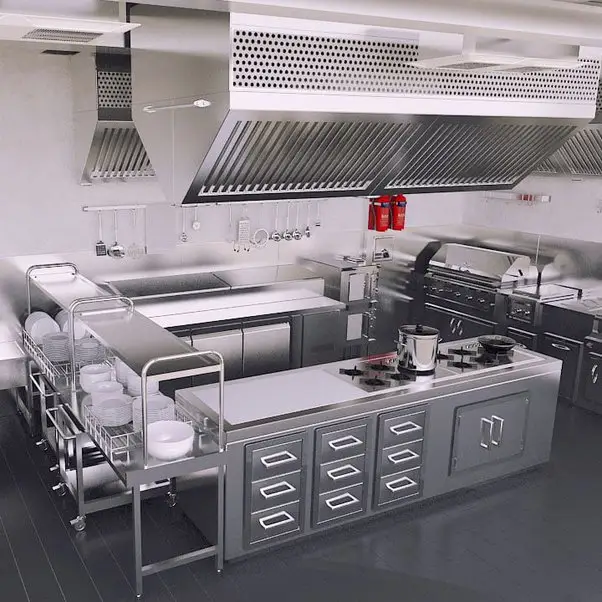 Custom One-Stop Western School   Hospital Kitchen Equipment Solution for School Canteens Including Kitchen Machines
