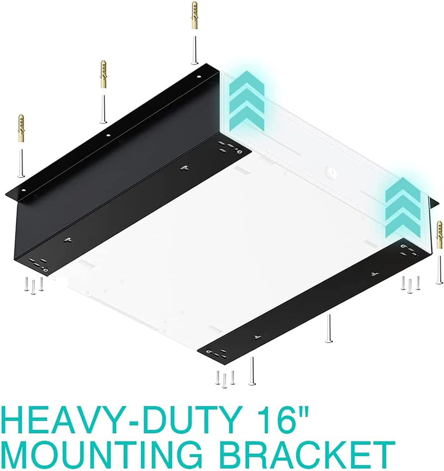 Under Counter Cash Drawer Mounting Bracket - Fits 13" And 16" Manual Push Drawers