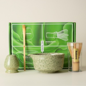 Batidor de té <span class=keywords><strong>Matcha</strong></span> de 4 a 10 piezas <span class=keywords><strong>con</strong></span> logotipo personalizado, tazón de té <span class=keywords><strong>Matcha</strong></span> japonés, batidor de pie <span class=keywords><strong>Matcha</strong></span> Oem <span class=keywords><strong>con</strong></span> caja de regalo - Product Image 4