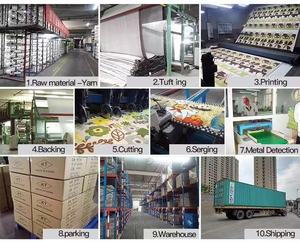 Tappeti Moderni per Soggiorno e Camera <span class=keywords><strong>da</strong></span> <span class=keywords><strong>Letto</strong></span> con Pelo Basso in Velluto Lavabili a Mano con Retro in Poliestere e Lattice - Product Image 4