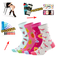 Chaussettes habillées drôles pour hommes Fun Colorful Crazy Novelty Fashion Cool Cute Design Printed Crew Custom Jacquard Socks