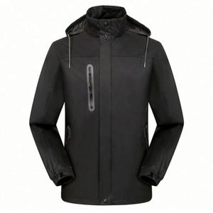 Veste d'hiver sur mesure pour homme Design Factory, manteau léger et tendance, vente en gros, veste d'hiver d'extérieur avec fermeture éclair et capuche - Product Image 3