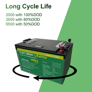 4000(80% DOD) Deep Cycle Long Life Lithium Ion Golf Cart <b>Battery</b> <b>12V</b> 280Ah <b>Battery</b> - Product Image 2