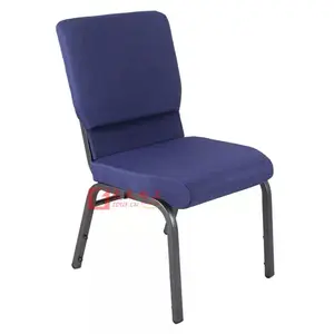 เก้าอี้โบสถ์ฟองน้ำหนาลายโบสถ์สีม่วงเก้าอี้คริสตจักรออนไลน์มีเสถียรภาพและทนทานเก้าอี้โรงแรมกรอบโลหะ