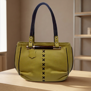 Sac à main de luxe pour femmes BS INTERNATIONAL, bleu, style traditionnel, léger, durable, imperméable, en cuir véritable - Product Image 5