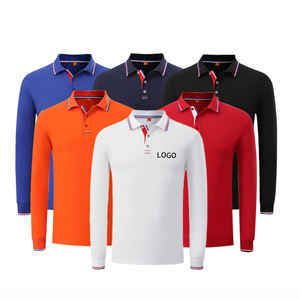 Ropa de hombre Camisa de manga larga de algodón Hombres Bulk Homme Coton Modelos De Camisetas Polo Unisex Sublimación Hombre Polo Camisetas - Product Image 1