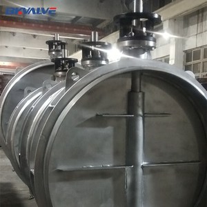 Suministro de Fábrica: Amortiguador de Ventilación Manual de Acero Inoxidable SS304 DN1000 con Vástago Soldado, Envío Gratuito - Product Image 4