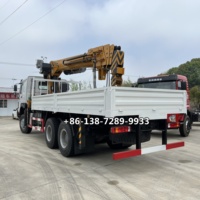 Grue de levage montée sur camion HOWO AWD 10t 12ton 14 tonnes à vendre camion grue mobile
