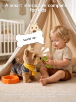 Jouets en peluche électriques pour enfants Tumama, chiens interactifs contrôlés par la voix, chiots musicaux en peluche, chiens automatiques qui marchent, jouet interactif pour bébé