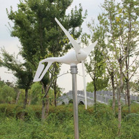 Éolienne pour contrôleur de charge domestique MPPT vent + turbine + générateur 24v petit mini générateur vertical portatif d'éolienne