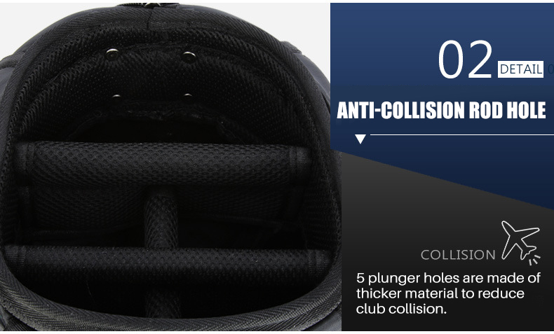 Sac de voyage de golf à roulettes – Étui de rangement ultra-léger et de grande capacité pour clubs de golf