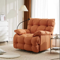 Canapé-lit convertible multifonctionnel moderne haut de gamme avec revêtement en tissu, fauteuil inclinable et lit à bascule pour salon et chambre à coucher