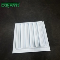 Fabricant chinois de persiennes autoportantes carrées en alliage d'aluminium, design à lamelles, anti-insectes, ventilation, résistantes à la pluie