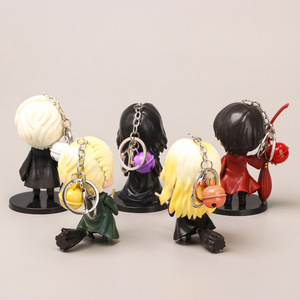 Ensemble de porte-clés à thème de personnages de dessins animés magiques, 5 pièces, mini figurines, pendentif de sac, cadeau de collection pour les fans - Product Image 4
